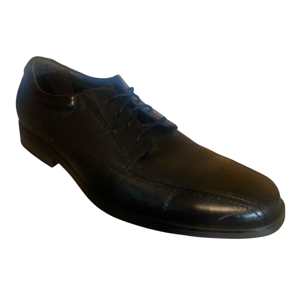 "Dockers" Mens Black Leather Dress Oxford Lace up Shoes‎ -Size 11M